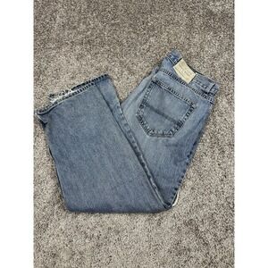 Vintage Tommy Hilfiger Jeans Mens 38x30 Y2K Grunge‎ Distressed Baggy Thrashed
